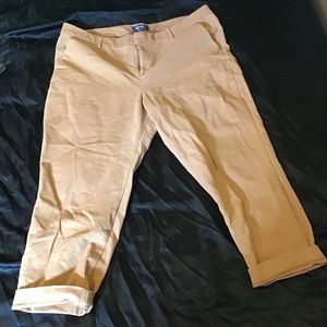 Mustard capri dress pants